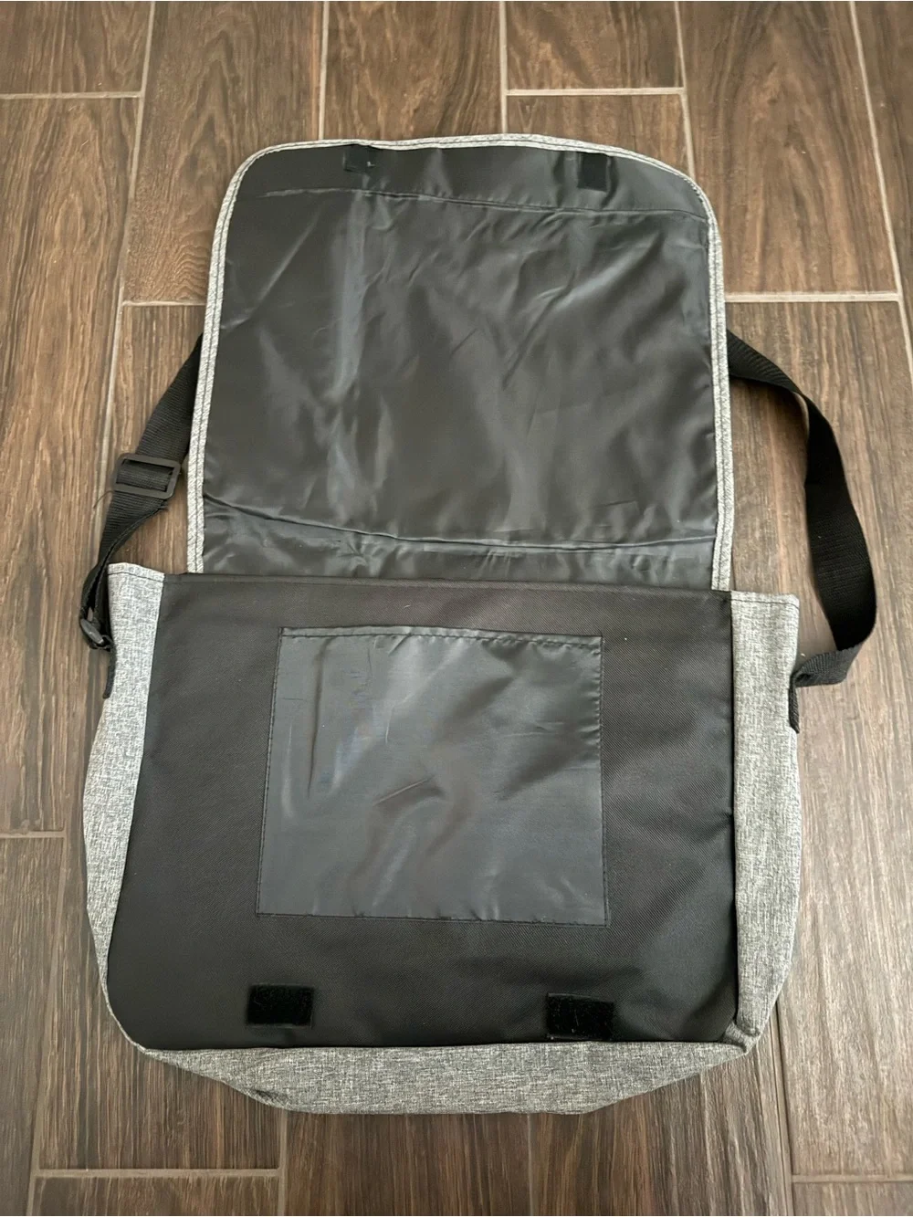Gray Messenger Bag